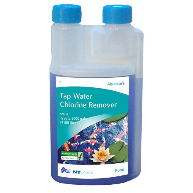 tap water chlorine remover aquasure pond treatment 500 ml